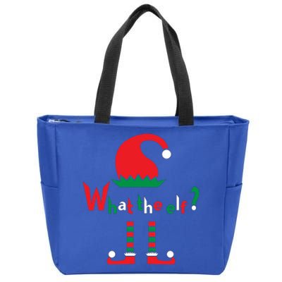 What The Elf Funny Christmas Wear Gift Zip Tote Bag