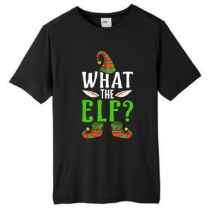 What The Elf Funny Ears No Swearing Christmas Gift Tall Fusion ChromaSoft Performance T-Shirt