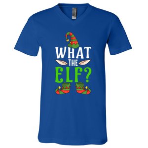 What The Elf Funny Ears No Swearing Christmas Gift V-Neck T-Shirt