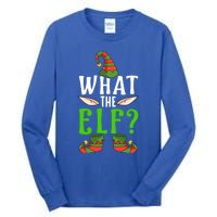 What The Elf Funny Ears No Swearing Christmas Gift Tall Long Sleeve T-Shirt