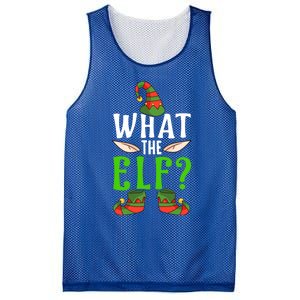 What The Elf Funny Ears No Swearing Christmas Gift Mesh Reversible Basketball Jersey Tank