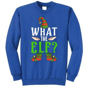 What The Elf Funny Ears No Swearing Christmas Gift Tall Sweatshirt