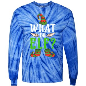 What The Elf Funny Ears No Swearing Christmas Gift Tie-Dye Long Sleeve Shirt