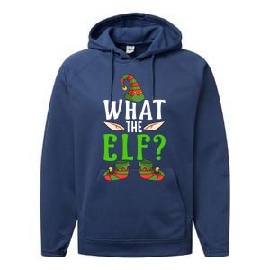 What The Elf Funny Ears No Swearing Christmas Gift Performance Fleece Hoodie