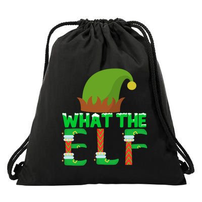 What The Elf Funny Family Matching Christmas Cute Gift Drawstring Bag
