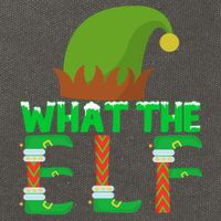 What The Elf Funny Family Matching Christmas Cute Gift Cotton Canvas Backpack