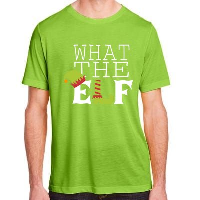 What The Elf Funny Christmas Festive Graphic Holiday Gift Adult ChromaSoft Performance T-Shirt