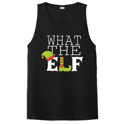 What The Elf Funny Christmas Festive Graphic Holiday Gift PosiCharge Competitor Tank