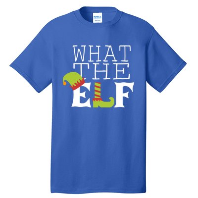 What The Elf Funny Christmas Festive Graphic Holiday Gift Tall T-Shirt