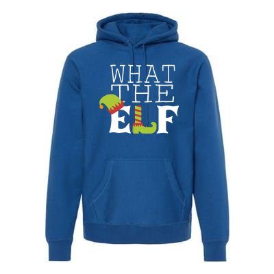 What The Elf Funny Christmas Festive Graphic Holiday Gift Premium Hoodie