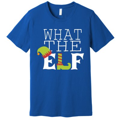 What The Elf Funny Christmas Festive Graphic Holiday Gift Premium T-Shirt