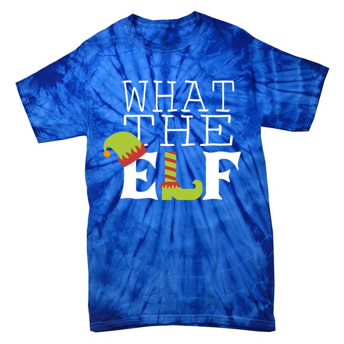 What The Elf Funny Christmas Festive Graphic Holiday Gift Tie-Dye T-Shirt