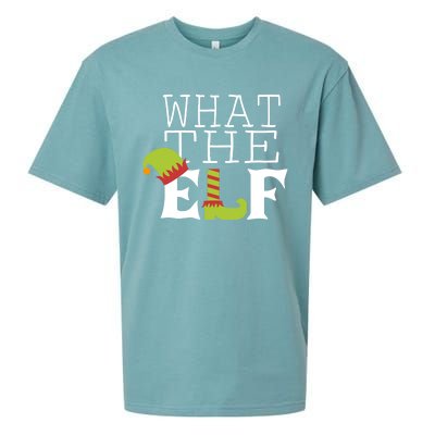 What The Elf Funny Christmas Festive Graphic Holiday Gift Sueded Cloud Jersey T-Shirt