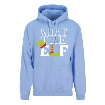 What The Elf Funny Christmas Festive Graphic Holiday Gift Unisex Surf Hoodie