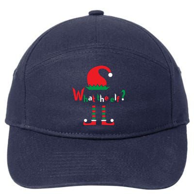 What The Elf Funny Christmas Wear Funny Gift 7-Panel Snapback Hat