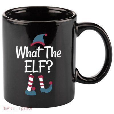 What The Elf Group Matching Family Christmas Gift Outfit Meaningful Gift 11oz C Handle Ceramic Mug