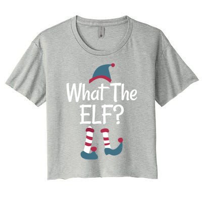 What The Elf Group Matching Family Christmas Gift Outfit Meaningful Gift Women's Crop Top Tee