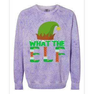 What The Elf Funny Family Matching Christmas Gift Colorblast Crewneck Sweatshirt