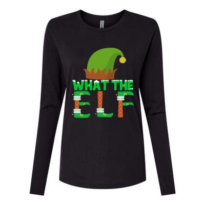 What The Elf Funny Family Matching Christmas Gift Womens Cotton Relaxed Long Sleeve T-Shirt