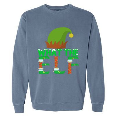 What The Elf Funny Family Matching Christmas Gift Garment-Dyed Sweatshirt