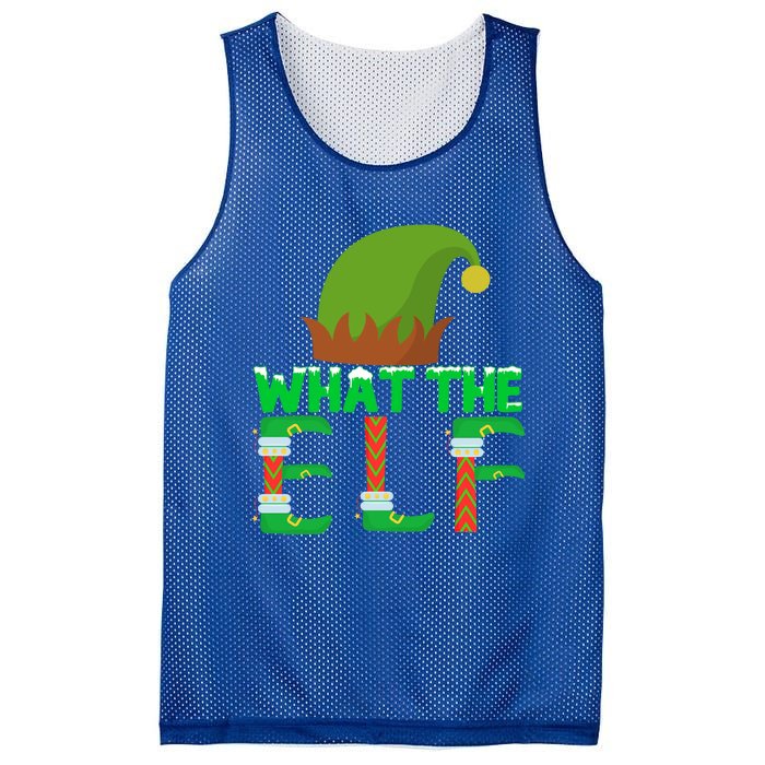 What The Elf Funny Family Matching Christmas Gift Mesh Reversible Basketball Jersey Tank