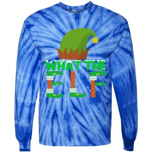 What The Elf Funny Family Matching Christmas Gift Tie-Dye Long Sleeve Shirt