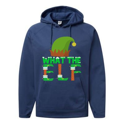 What The Elf Funny Family Matching Christmas Gift Performance Fleece Hoodie