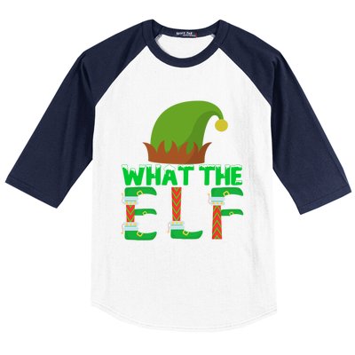 What The Elf Funny Family Matching Christmas Gift Baseball Sleeve Shirt