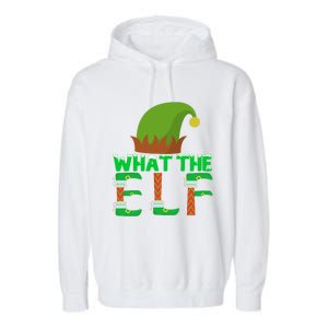 What The Elf Funny Family Matching Christmas Gift Garment-Dyed Fleece Hoodie