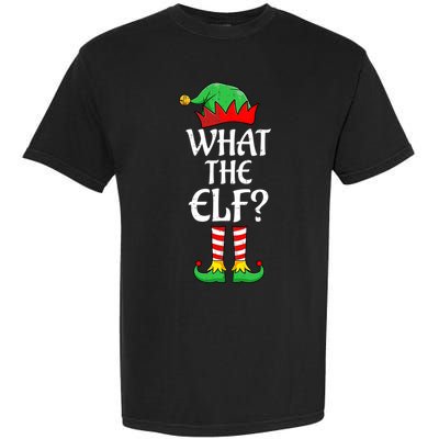 What The Elf Group Matching Family Christmas Outfit Pajama Meaningful Gift Garment-Dyed Heavyweight T-Shirt