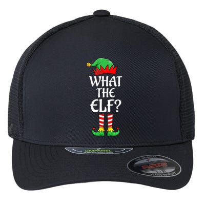What The Elf Group Matching Family Christmas Outfit Pajama Meaningful Gift Flexfit Unipanel Trucker Cap