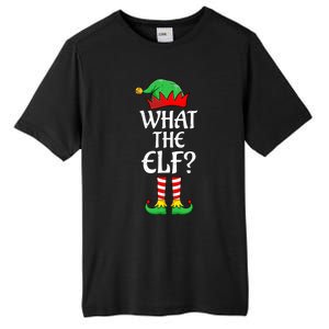 What The Elf Group Matching Family Christmas Outfit Pajama Meaningful Gift Tall Fusion ChromaSoft Performance T-Shirt