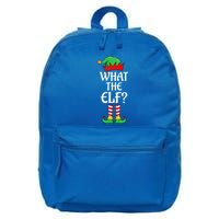 What The Elf Group Matching Family Christmas Outfit Pajama Meaningful Gift 16 in Basic Backpack