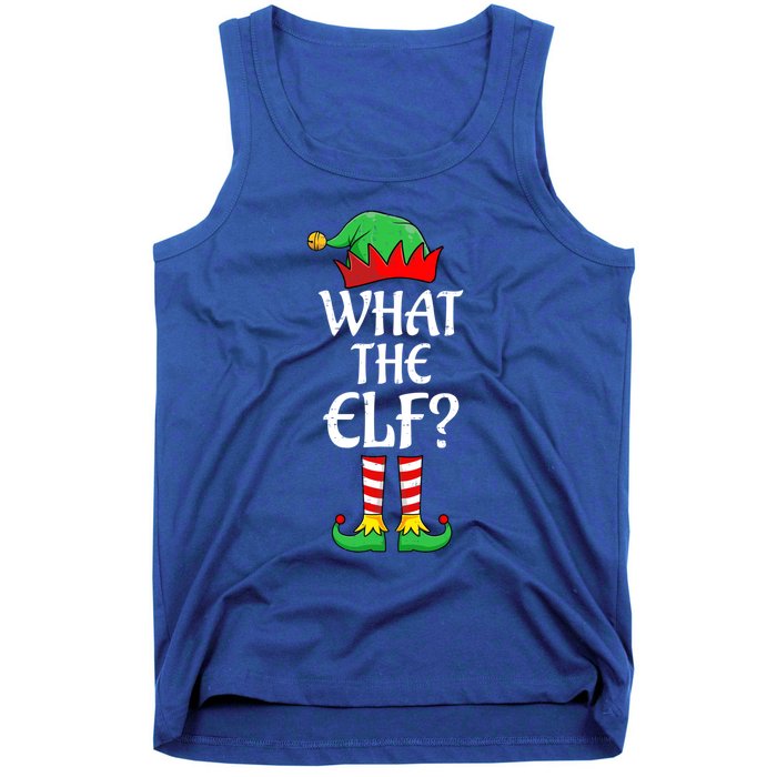 What The Elf Group Matching Family Christmas Outfit Pajama Meaningful Gift Tank Top