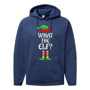 What The Elf Group Matching Family Christmas Outfit Pajama Meaningful Gift Performance Fleece Hoodie