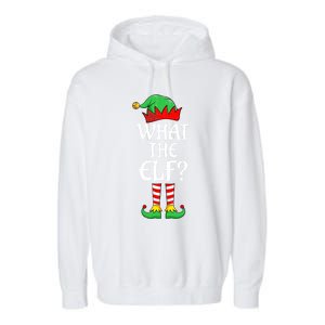 What The Elf Group Matching Family Christmas Outfit Pajama Meaningful Gift Garment-Dyed Fleece Hoodie