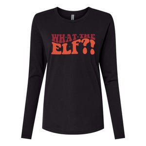 What The Elf Funny Holiday Christmas Gift Womens Cotton Relaxed Long Sleeve T-Shirt