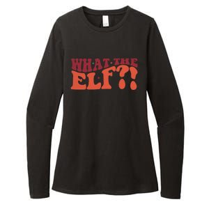 What The Elf Funny Holiday Christmas Gift Womens CVC Long Sleeve Shirt