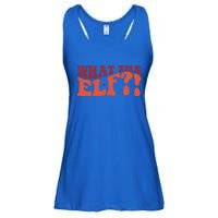 What The Elf Funny Holiday Christmas Gift Ladies Essential Flowy Tank