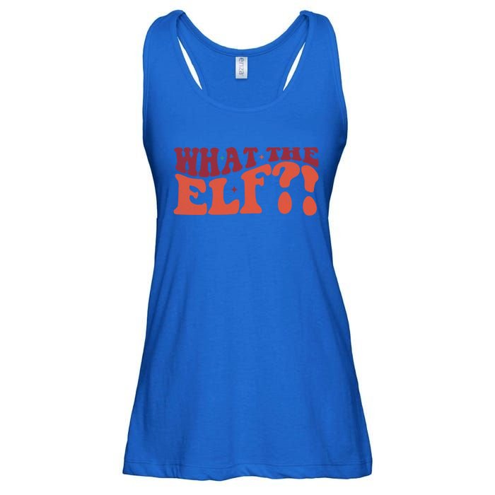 What The Elf Funny Holiday Christmas Gift Ladies Essential Flowy Tank