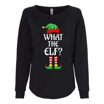 What The Elf Group Matching Family Christmas Outfit Pajama Funny Gift Womens California Wash Sweatshirt