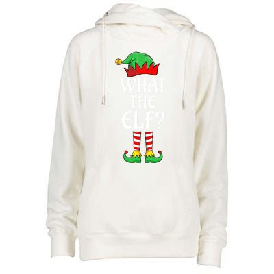 What The Elf Group Matching Family Christmas Outfit Pajama Funny Gift Womens Funnel Neck Pullover Hood