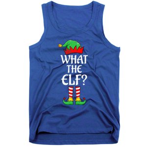 What The Elf Group Matching Family Christmas Outfit Pajama Funny Gift Tank Top