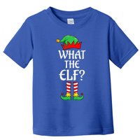 What The Elf Group Matching Family Christmas Outfit Pajama Funny Gift Toddler T-Shirt