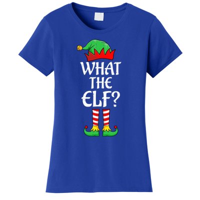 What The Elf Group Matching Family Christmas Outfit Pajama Funny Gift Women's T-Shirt