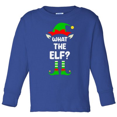 What The Elf Matching Family Christmas Gift Toddler Long Sleeve Shirt