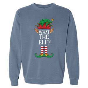 What The Elf Matching Family Christmas Holiday Group Gift Garment-Dyed Sweatshirt