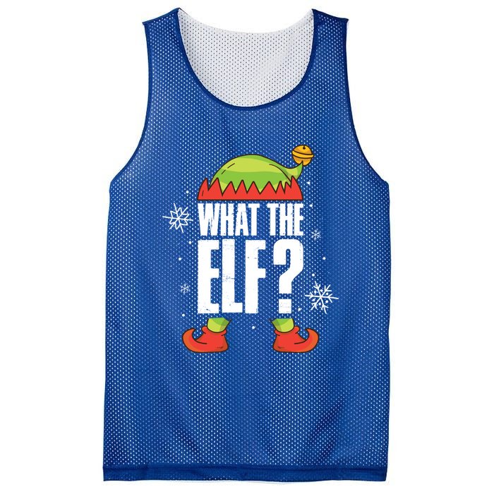 What The Elf Gift Mesh Reversible Basketball Jersey Tank