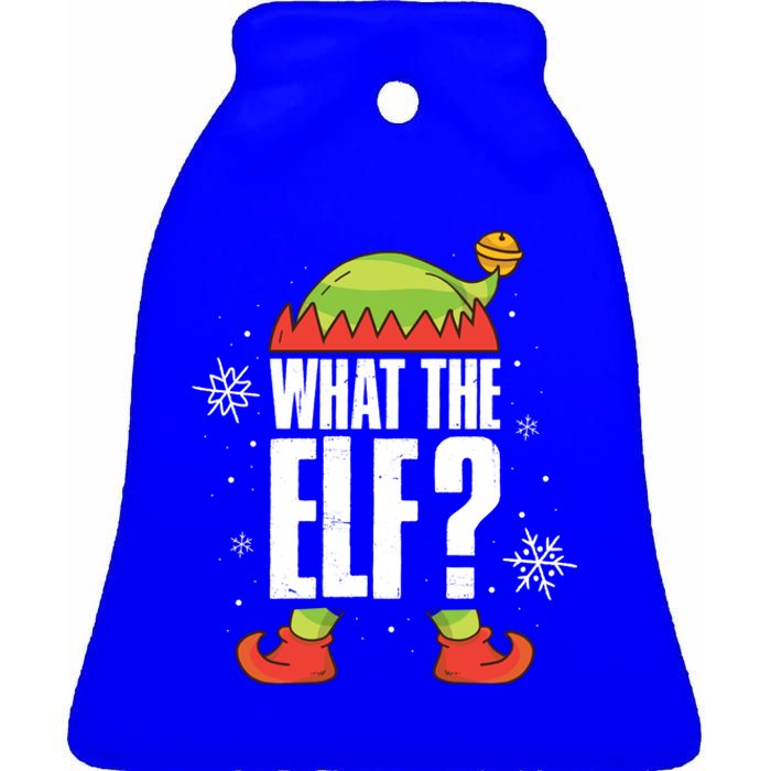 What The Elf Great Gift Ceramic Bell Ornament