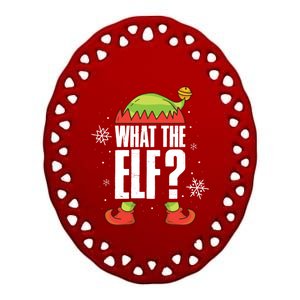 What The Elf Great Gift Ceramic Oval Ornament